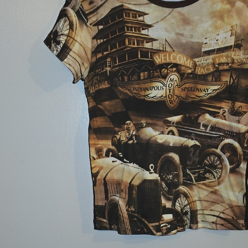 Indianapolis Speedway Kids Vintage Short Sleeve Tee - Brown LOT-O - Picture 7 of 7